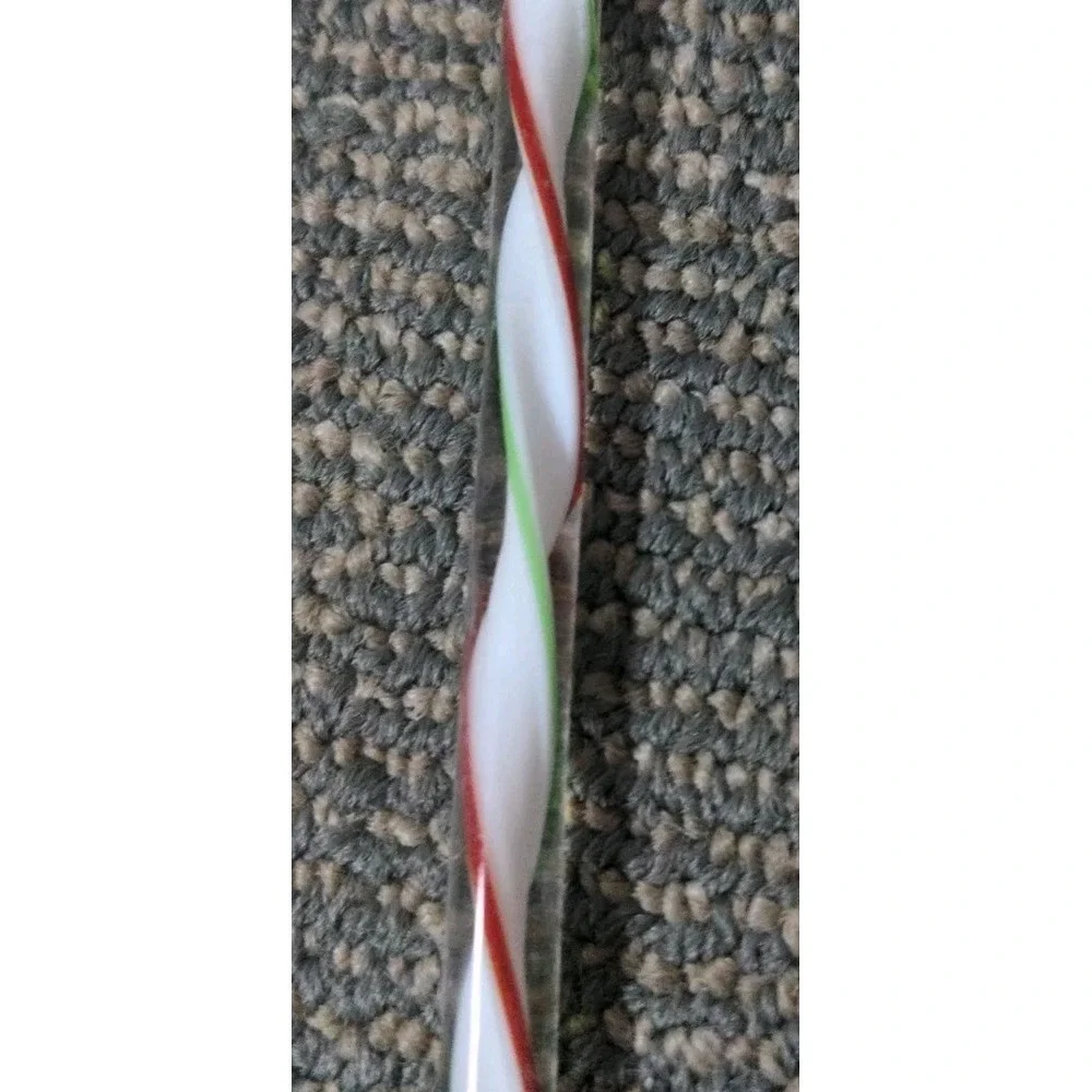 Swizzle Sticks Pier 1‎ CANDY CANE Glass Swirl Set of 4 Christmas Cocktail Bar